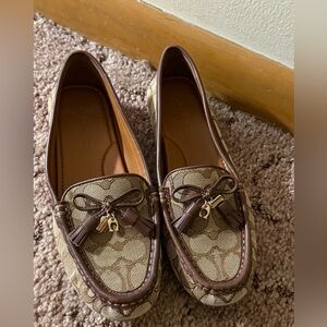 {Coach}-Size : 6-Women's Brown Loafers